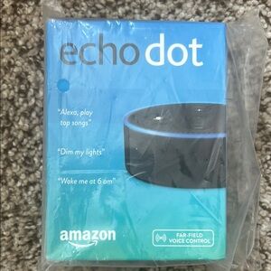 Amazon Echo Dot Black and Blue